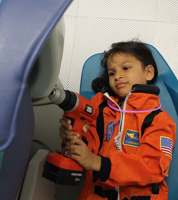 Exam chair for Pediatric Dentist in Madison, Morristown and Florham Park, NJ