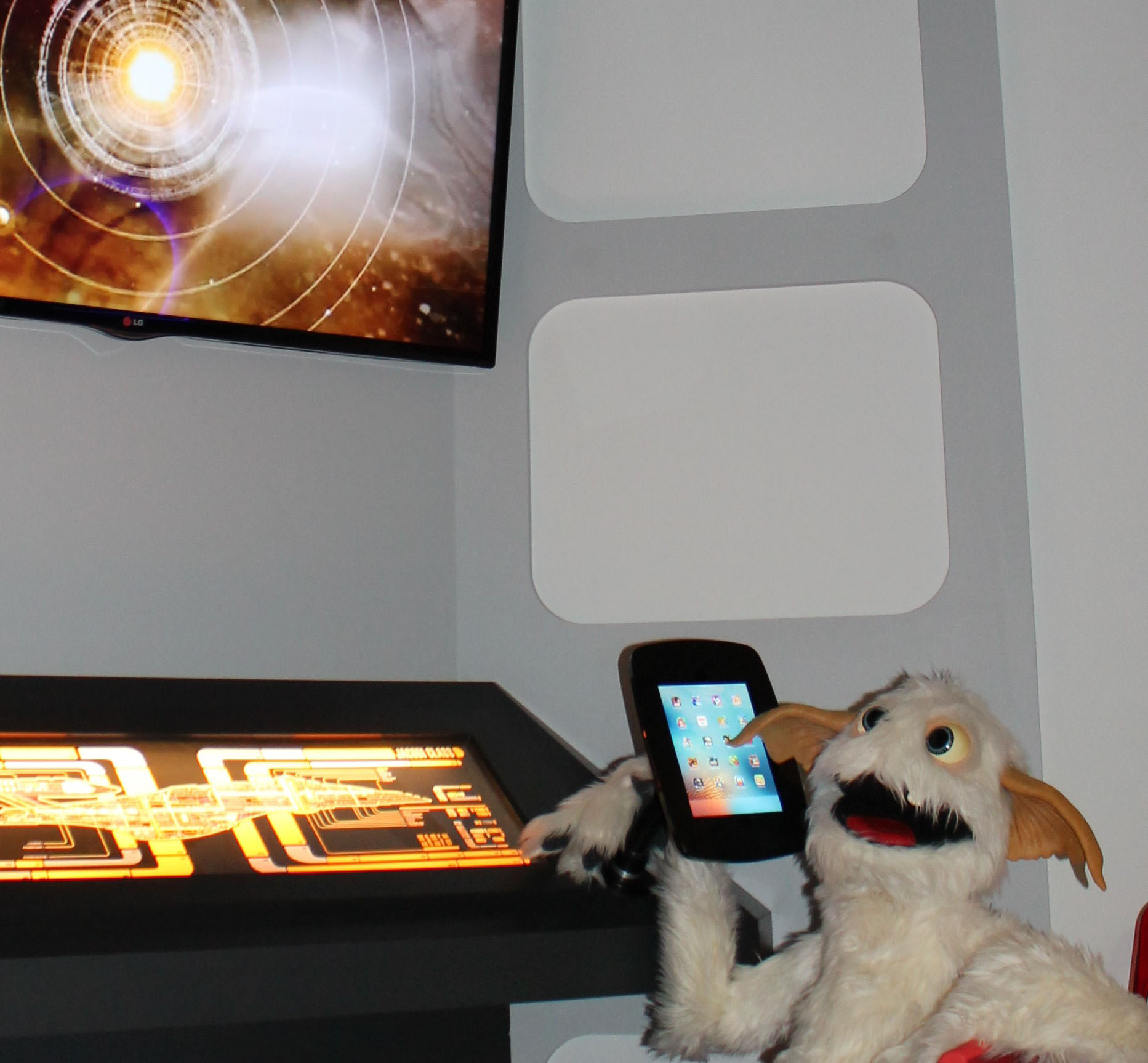 Puppett on phone for Pediatric Dentist in Madison, Morristown and Florham Park, NJ